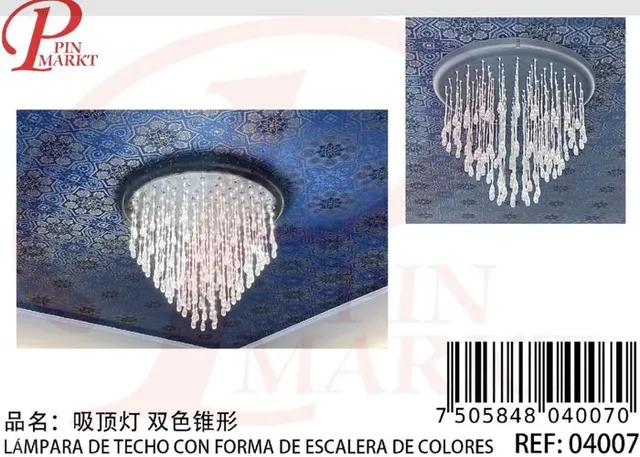 Luz de techo, color bicolor
