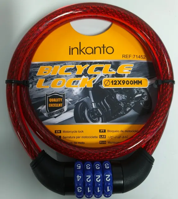 Cable de seguridad de acero trenzado, 12 × 900 mm