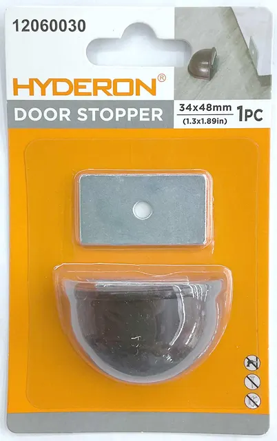 Tope con ventosa para puertas y gabinetes, 34 × 48 mm, 1 pieza, modelo 12060030
