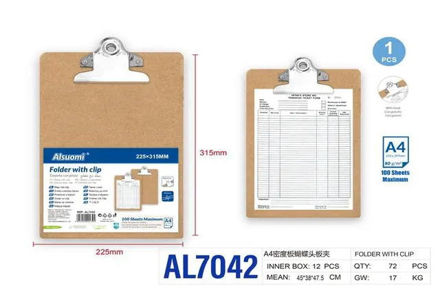 Abrazaderas de placa, modelo A4, modelo AL7042