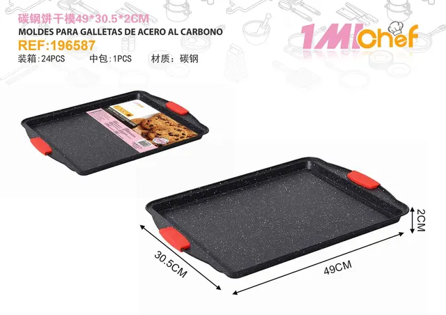 Molde reforzado para pastel, 49 × 30,5 × 2 cm