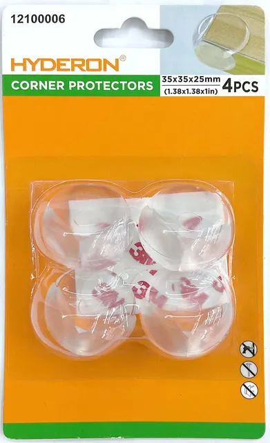 Protector de esquinas, 3,5 × 3,5 × 2,5 cm, 4 piezas