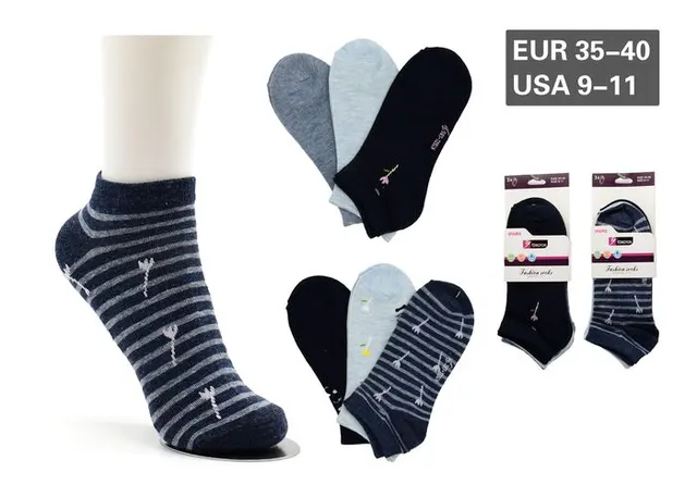 Calcetines tobilleros para mujer, modelo A7101-6
