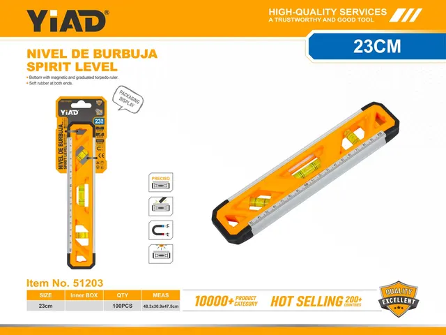 Nivel, modelo FL-S230A, 230 mm