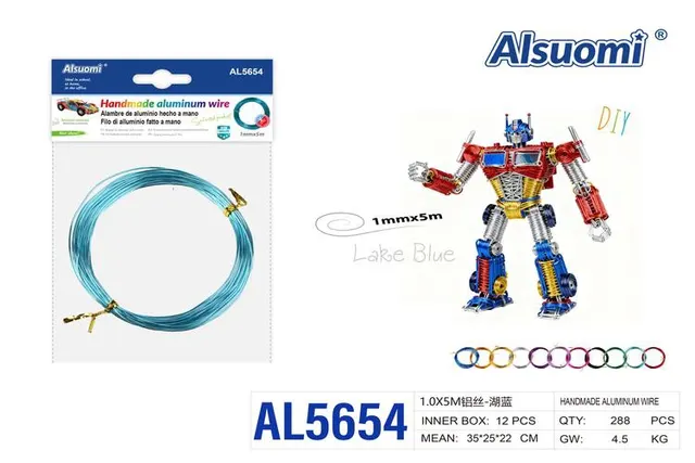 Alambre de aluminio, color azul, modelo AL5654