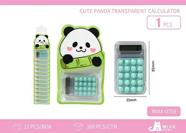 Calculadora, color transparente, modelo MIAX-0759