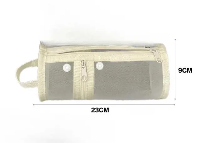 Bolsa de lápices, color beige, modelo 120880