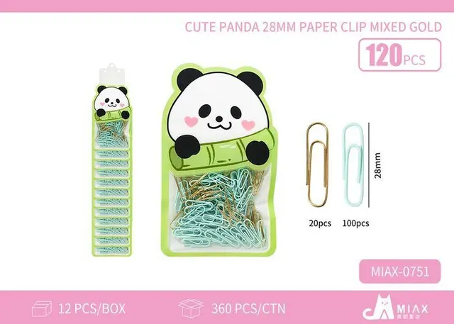 Clip de papel, 28 mm, modelo MIAX-0751