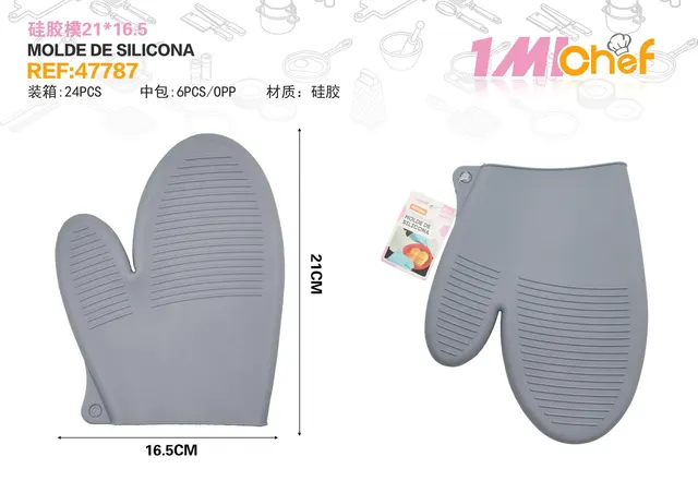 Guantes para microondas, 37,5 × 22,6 × 3,5 cm