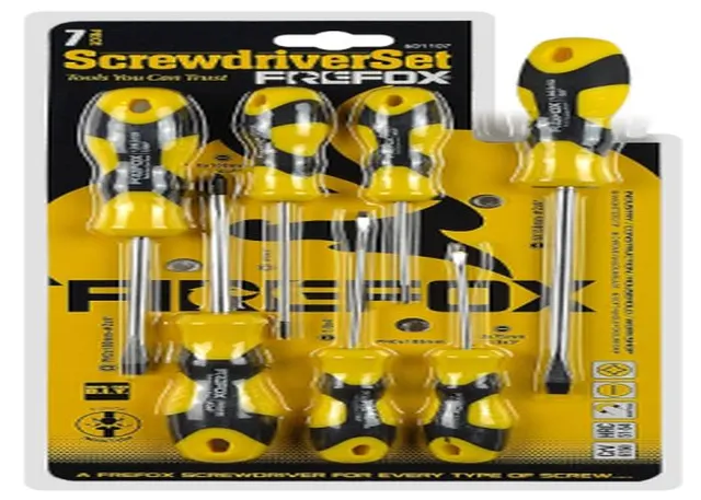 Serie de destornilladores, 7 piezas, ref. 601107