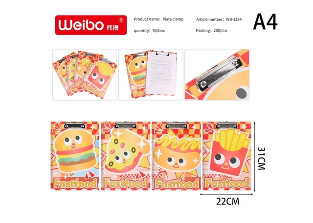 Abrazaderas de placa, modelo A4, modelo WB-1284