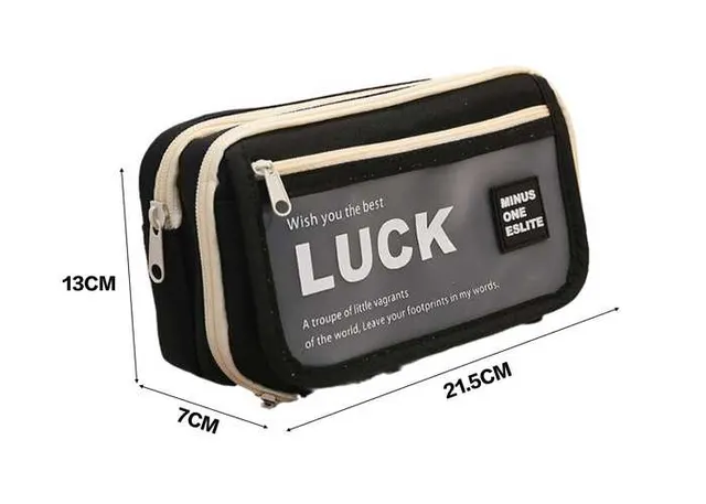 Bolsa de lápices, color negro, modelo 120877