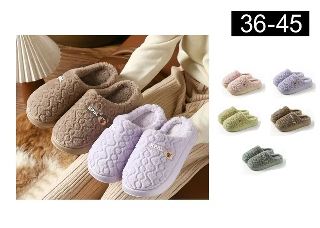 Pantuflas de algodón para hombre y mujer, modelo 141677