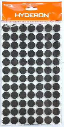 Protectores de fieltro, 15 × 3 mm, 84 piezas, color marrón