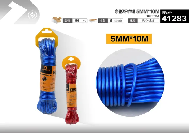 Cable de acero, 5 mm, 10 m