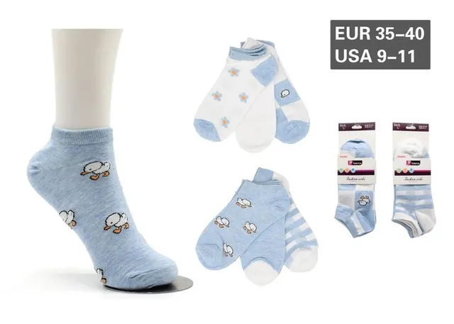 Calcetines tobilleros para mujer, modelo A7101-5