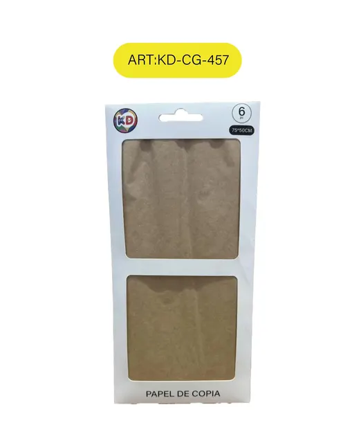 Papel de calco, 50 × 75 cm, 17 g, modelo KD-CG-457