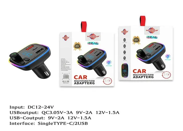 Bluetooth en el coche, color azul, modelo CZ-13A