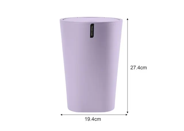 Cubo de basura, color morado, modelo 612151