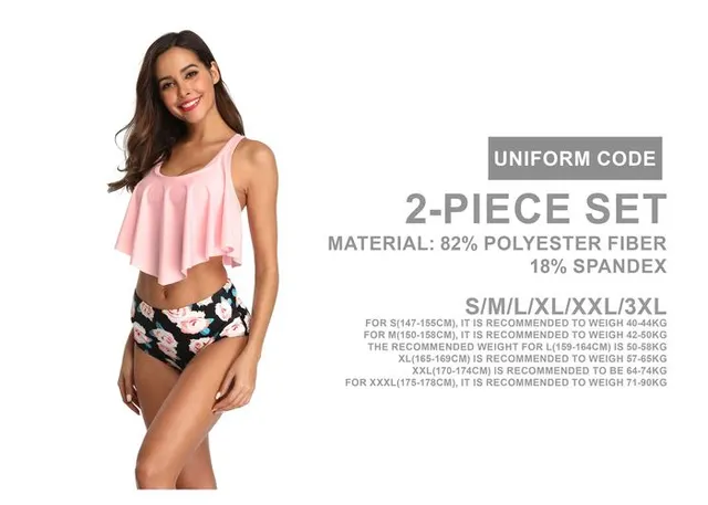 Traje de baño para mujer, color rosado