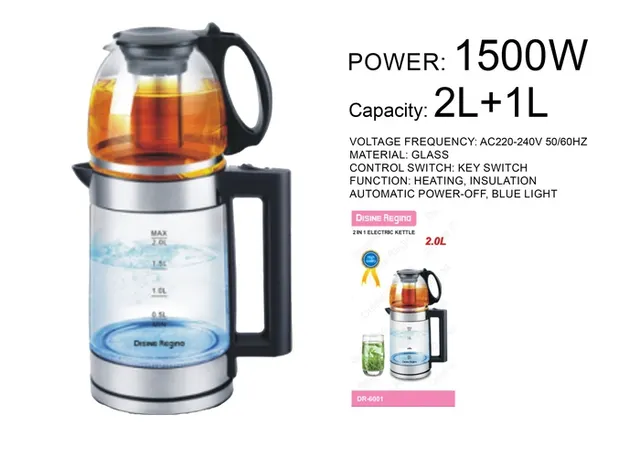 Teteras, 2,0 L, 1,0 L