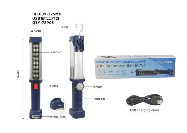 luces de trabajo, modelo BL-889-32SMDUSB