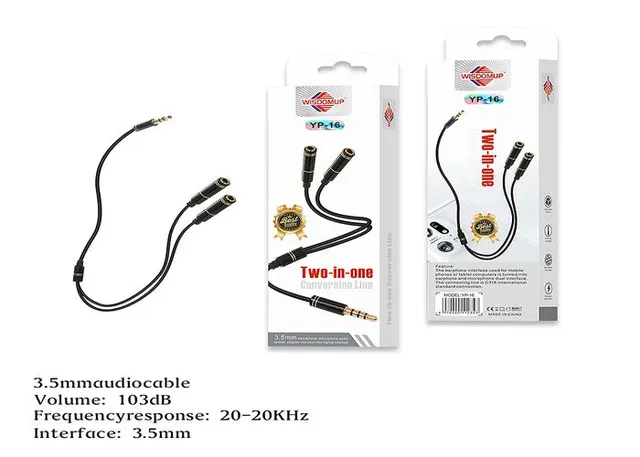 cables de audio, 3,5 mm, modelo YP-16A