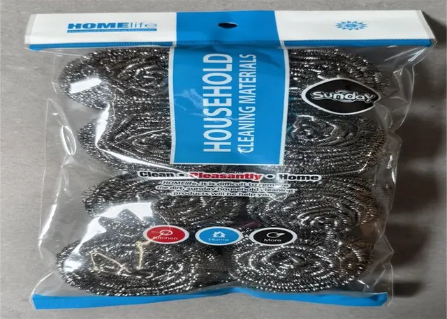 Estropajo de lana de acero, 20 g, 8 piezas