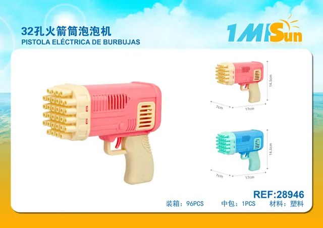 pistola de burbujas, modelo 28946