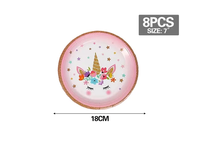 Serie Unicornio, 7 pulgadas, 8 piezas