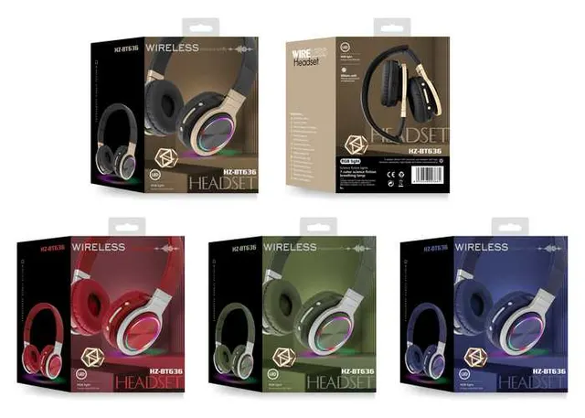 Auriculares supraaurales, color azul, modelo 250417