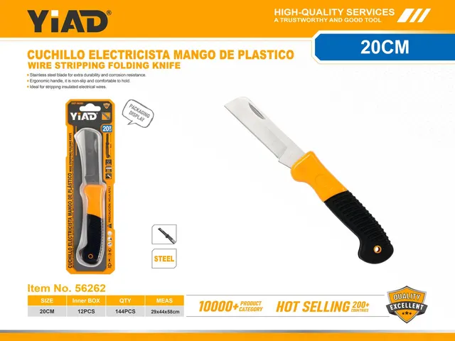 Cuchillos para electricista, color bicolor, ref. 56262