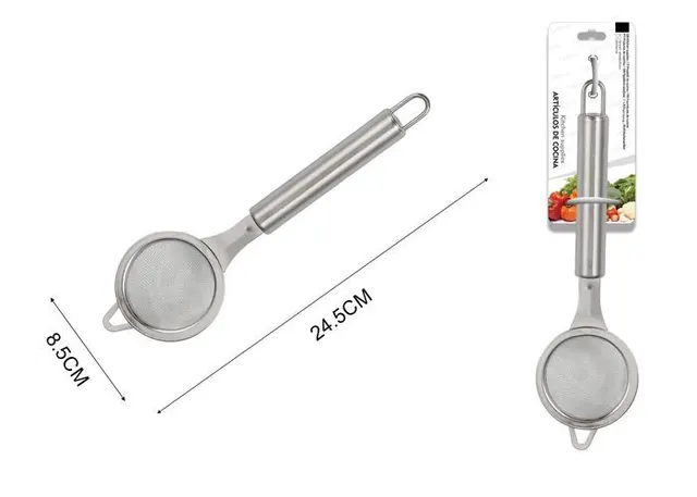 Utensilios de cocina con mango tubular redondo, 24,5 × 8,5 × 6,5 cm