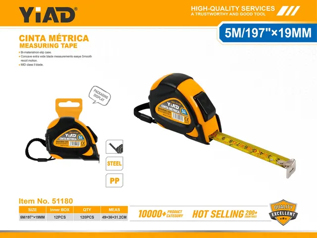 Cinta métrica, modelo X93, 5 × 19 mm