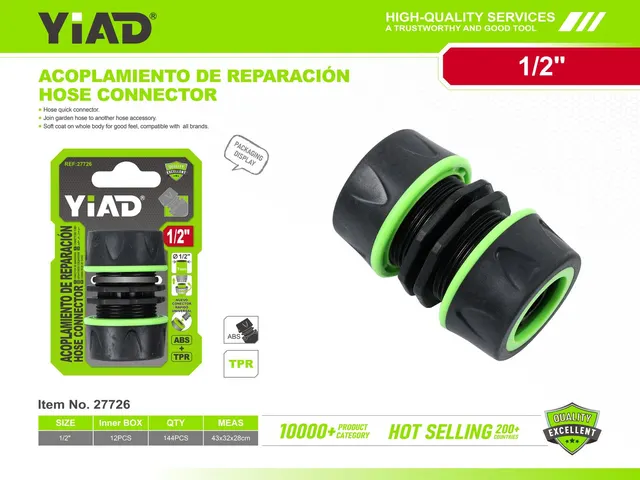 Conectores plásticos para tubería de agua, ref. 27726