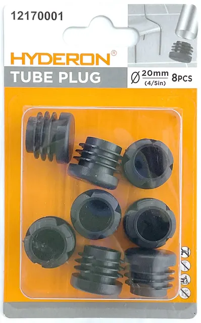 Placa ciega, 20 mm, 8 piezas