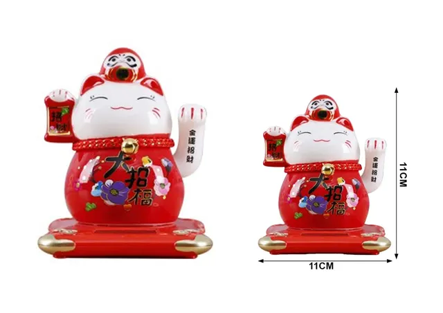 Figura decorativa, modelo HF18040-2, color rojo
