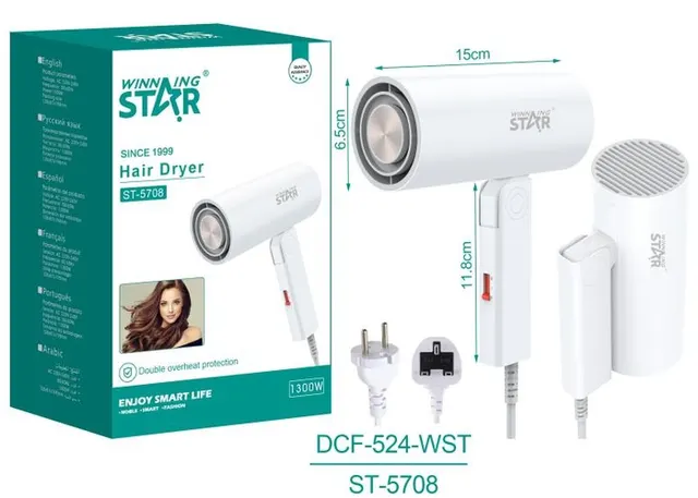 secador de pelo, 220 V, modelo ST-5708-220V
