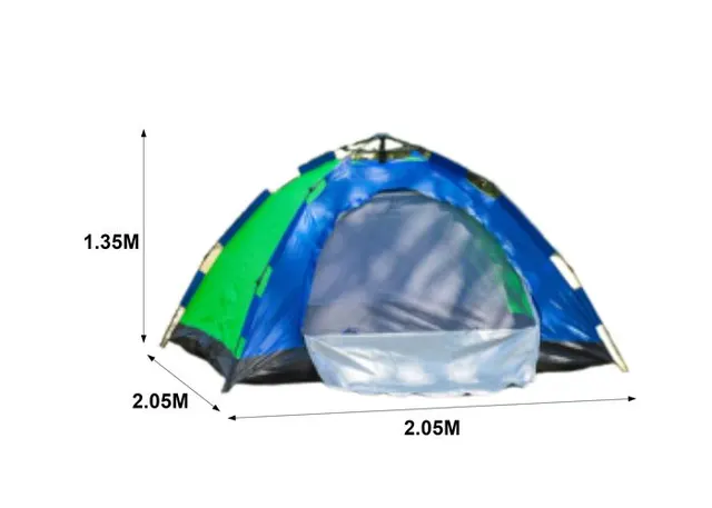 Carpa, 2,05 × 2,05 × 1,35 m, 1,35 m