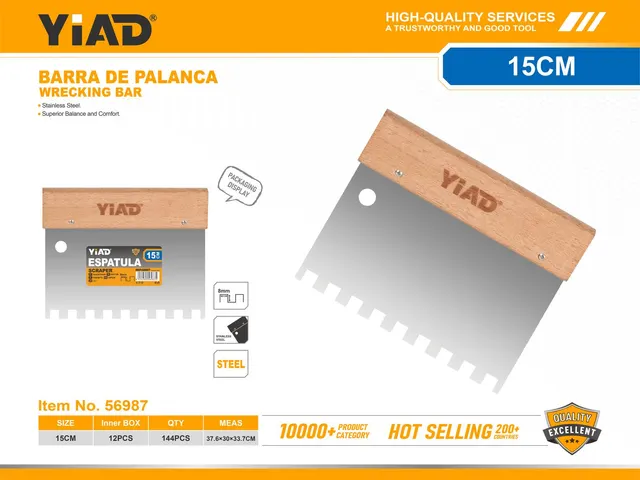 Raspador, 6 pulgadas, ref. 56987