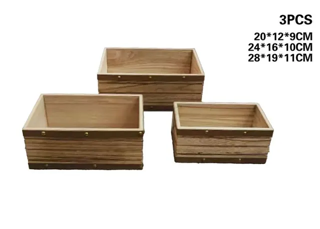 Canasta organizadora, 28 × 19 × 11 cm, 3 piezas, modelo 131266