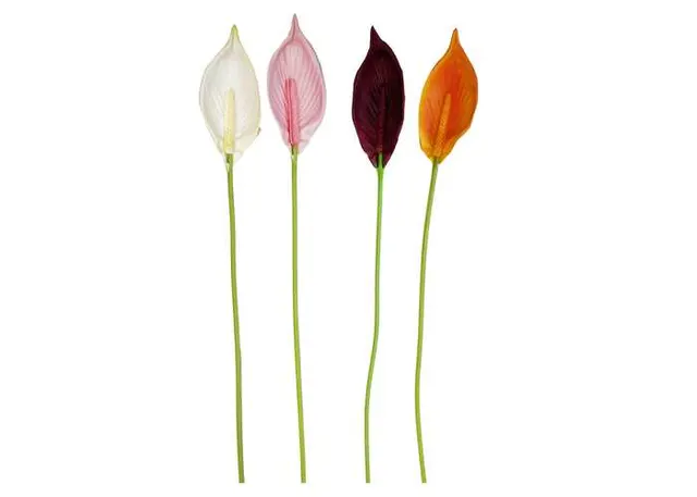 Flores y árboles decorativos, color rojo, modelo 100142