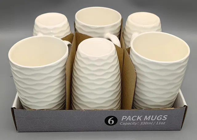 Taza de cerámica, 6 piezas, ref. 241220