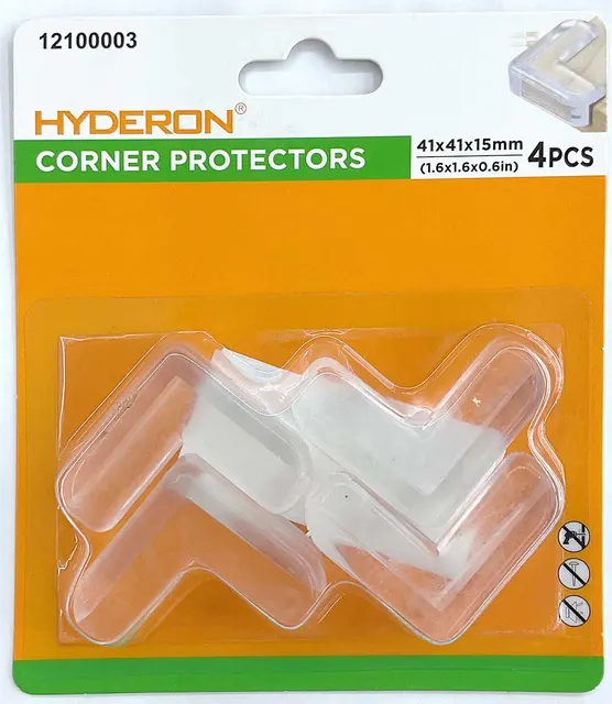 Protector de esquinas, 41 × 41 × 15 mm, 4 piezas, modelo 12100003