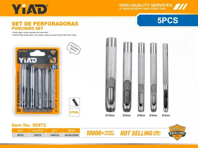 Serie de brocas, 5 piezas, ref. 50972