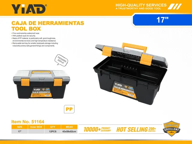 Caja de herramientas, 17 pulgadas