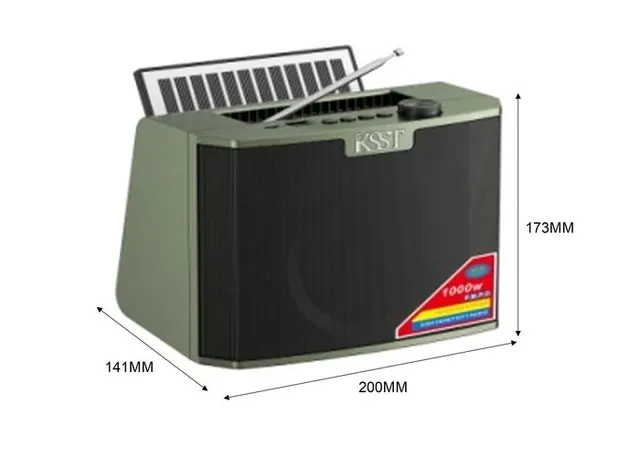 altavoz portátil, color azul, modelo K--102