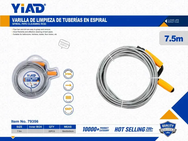 Espolvoreador, 7,5 m