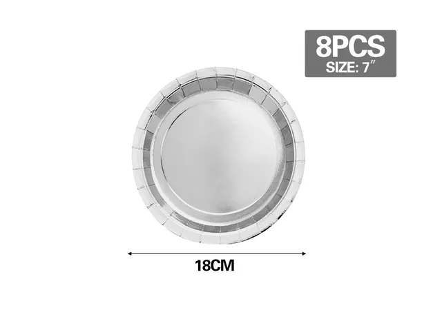 Colección Plata, 7 pulgadas, 8 piezas