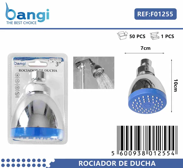 Boquilla, 3 pulgadas, color azul, modelo F01255